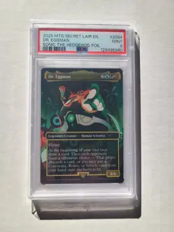 MTG Dr Eggman FOIL PSA 9 MINT Robotnik Sonic the Hedgehog Magic SLD #2084 - Image 3