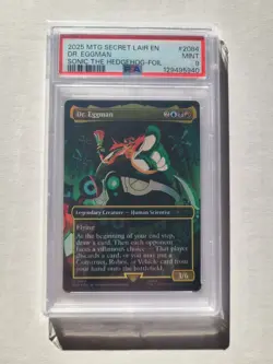 MTG Dr Eggman FOIL PSA 9 MINT Robotnik Sonic the Hedgehog Magic SLD #2084 - Image 4