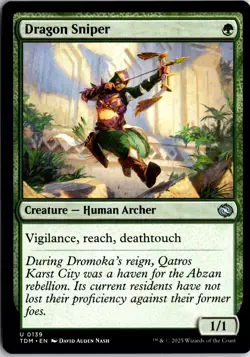 Dragon Sniper 139 UC Tarkir: Dragonstorm Magic: The Gathering NM/M - Image 1