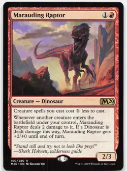 Marauding Raptor 150 Near Mint Core Set 2020 Rare Magic: The Gathering - Image 1