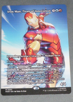 Iron Man, Titan of Innovation Borderless {Marvel Super Heroes} MTG Magic - Image 1