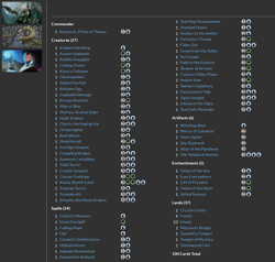 Kenessos, Priest of Thassa MTG EDH Commander Deck, Simic SEA MONSTERS! - Image 2