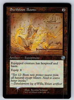 Swiftfoot Boots (Schematic) 121 The Brothers' War: Retro Frame Artifacts Foil LP - Image 1