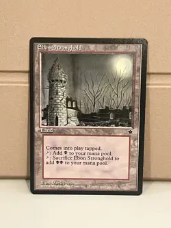 Ebon Stronghold - MTG Fallen Empires - Near Mint, Magic The Gathering CCG - Image 1