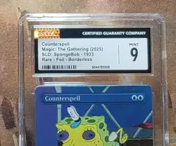MTG Counterspell #1933 SpongeBob 🌈 Foil Secret Lair CGC 9 Mint - Image 2