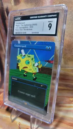 MTG Counterspell #1933 SpongeBob 🌈 Foil Secret Lair CGC 9 Mint - Image 4