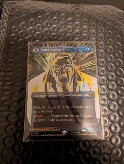 MTG Marvel Super Heroes Bruce Banner The Incredible Hulk M 0390 Foil Borderless - Image 1