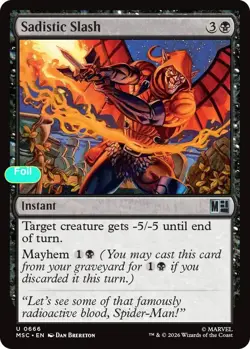 Sadistic Slash - Foil - MSC - 666 NM/LP - Image 1