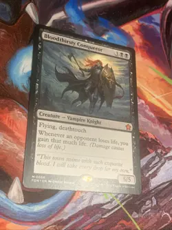 MTG Magic: The Gathering Foundations BLOODTHIRSTY CONQUEROR Mythic Rare MTG Mint - Image 3