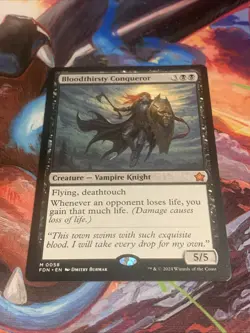 MTG Magic: The Gathering Foundations BLOODTHIRSTY CONQUEROR Mythic Rare MTG Mint - Image 4