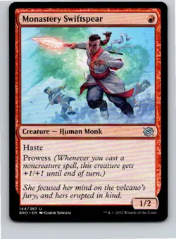 Magic the Gathering Monastery Swiftspear The Brothers' War MTG Free Shipping! - Image 1