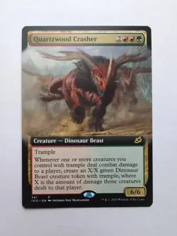 MTG Quartzwood Crasher (IKO) Ikoria: Lair of Behemoths Extended Art Regular 341 - Image 1