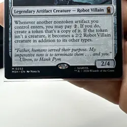 MTG - Ultron, Artificial Malevolence - Regular Mythic #252 - Marvel Super Heroes - Image 4