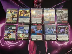 MTG Marvel Super Heroes Showcase Comic Panel LOT of 10 ALL FOIL - Image 1