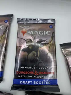 ✨ MTG: D&D Battle for Baldur’s Gate Draft Booster Packs (20 Cards X 5 Packs) - Image 3