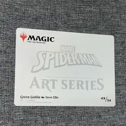MTG Marvel Spider-Man Art Card, Green Goblin 49/54 NM/M - Image 2