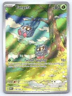 Pokemon TCG SV: Scarlet & Violet 151 Tangela 178/165 Illustration Rare 2023 - Image 1