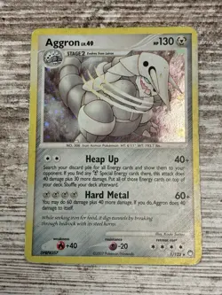 Aggron 1/123 Pokemon Mysterious Treasures Holo Card HP Heavy Play - Image 1