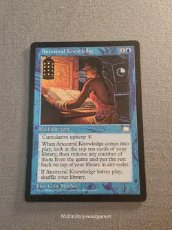 MTG Weatherlight Ancestral Knowledge Rare Magic The Gathering Free Shipping - Image 1
