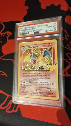 2021 POKEMON CELEBRATIONS CLASSIC COLLECTION #4 CHARIZARD-HOLO PSA 10 - Image 1