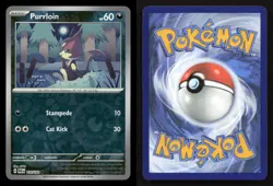 Purrloin 114/182 Paradox Rift Reverse Holo NM/M Pokemon - Image 3