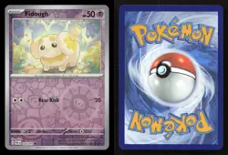 Fidough 038/091 Paldean Fates Reverse Holo NM/M Pokemon - Image 3