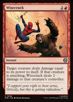 FOIL Wisecrack NM Spider-Man Set MTG Magic the Gathering Red English Card - Image 1