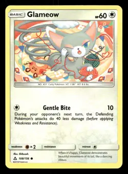 Glameow 108/156 Ultra Prism LP Pokemon - Image 1