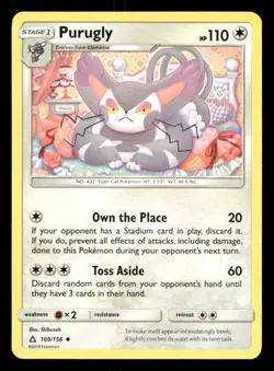 Purugly 109/156 Ultra Prism LP Pokemon - Image 1