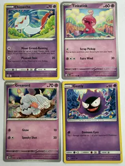 Shibuzoh. Artist Pokemon TCG - Psychic Type - 4 card lot - cute cards! - Image 1
