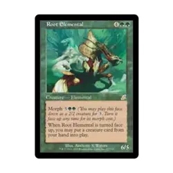 WOTC MtG Scourge Root Elemental (R) (Foil) EX - Image 1