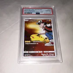 Pokemon PSA 10 2018 Japanese Promo Holo Red's Pikachu 270/SM-P PC 20th - Image 1