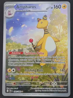 Ampharos 090/086 Illustration Rare Chaos Rising Pokemon TCG - Image 1
