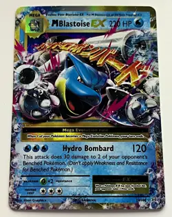 Pokemon TCG M Blastoise EX 22/108 Evolutions Ultra Rare Full Art Holo ENG 220HP - Image 1
