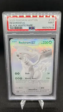 Pokemon Reshiram ex Sv: White Flare 173/086 Holo Full Art PSA 9 230 HP - Image 1
