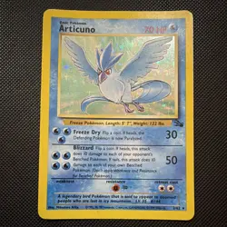 Pokemon Articuno 2/62 Fossil Holo Rare WOTC Unlimited MP Vintage - Image 1