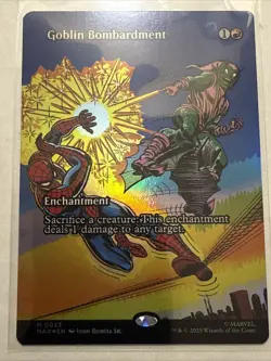 MTG Goblin Bombardment 0023 Foil (Borderless) Marvel Eternal-Legal NM MAR - Image 1