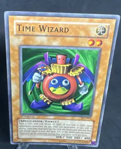 2002 Yu-Gi-Oh! MRD Metal Riders First Editions #065 Time Wizard MINT - Image 1