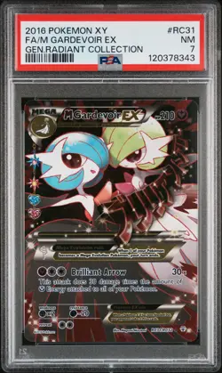 2016 POKEMON XY GENERATIONS RADIANT COLL #RC31 FULL ART/M GARDEVOIR EX PSA 7 - Image 1