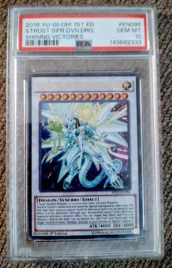 {2016 PSA GEM MINT 10 } Yu-Gi-Oh Card - SHVI-EN096 - STARDUST SIFR DIVINE DRAGON - Image 1