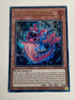 Yugioh - Snake-Eyes Poplar x 3 - Limited Edition Ultra Rare NM - Free Holo - A - Image 2