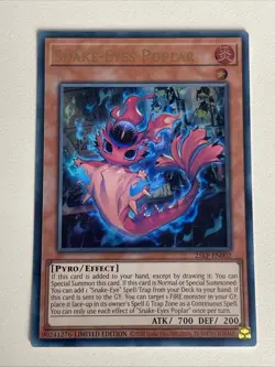 Yugioh - Snake-Eyes Poplar x 3 - Limited Edition Ultra Rare NM - Free Holo - A - Image 3