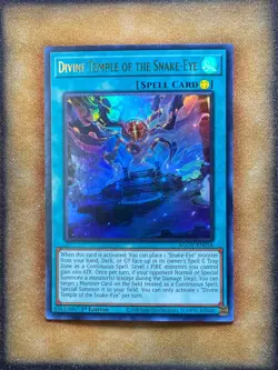 Yugioh Divine Temple of the Snake-Eye AGOV-EN056 Ultra Rare 1st Ed NM - Image 1