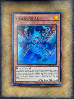 Yugioh Snake-Eye Ash AGOV-EN007 Super Rare 1st Ed NM - Image 1