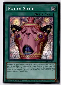 Pot of Sloth - CORI-EN061 - Secret Rare YuGiOh - Image 1