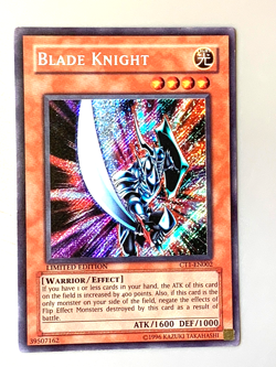 yugioh Blade Knight CT1-EN002 Secret Rare Limited Ed Lightly played (Excellent) - Image 1