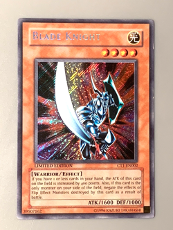 yugioh Blade Knight CT1-EN002 Secret Rare Limited Ed Lightly played (Excellent) - Image 1
