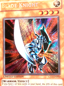 yugioh Blade Knight CT1-EN002 Secret Rare Limited Ed Lightly played (Excellent) - Image 4