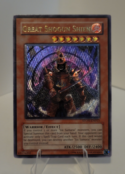 Great Shogun Shien STON-EN013 NA ENHANCED Ultimate Rare (UTR) Yugioh - Image 1
