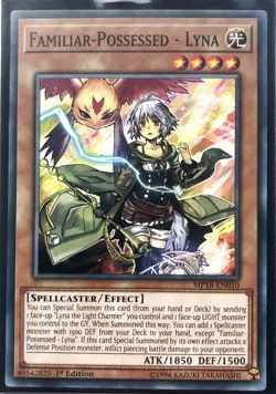 Yu-Gi-Oh! TCG Familiar-Possessed - Lyna MP18-EN010 Common 1st Edition Near Mint - Image 1